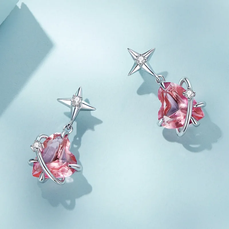 (image for) PANDORA Style Girl Planet Drop Earrings - SCE1502 - View 3