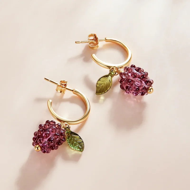 (image for) PANDORA Style Glazed Grapes Drop Earrings - SCE1213 - View 2