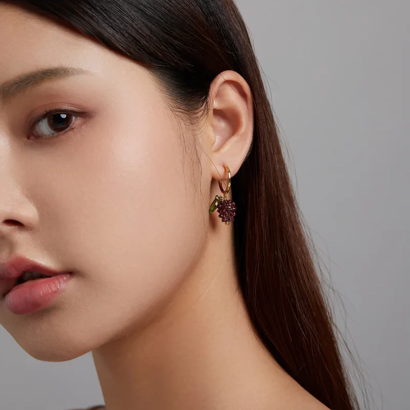 (image for) PANDORA Style Glazed Grapes Drop Earrings - SCE1213 - View 4