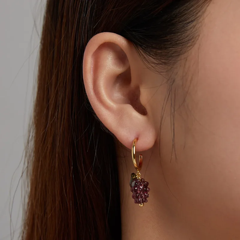 (image for) PANDORA Style Glazed Grapes Drop Earrings - SCE1213 - View 5