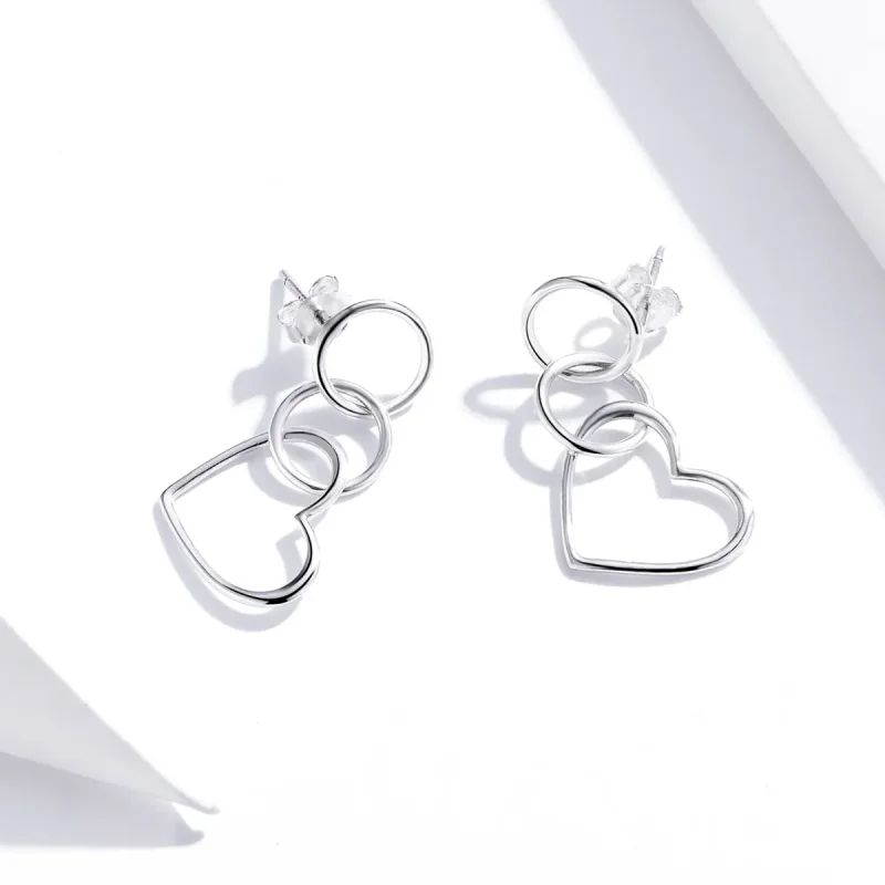 (image for) PANDORA Style Love Drop Earrings - SCE916 - View 2