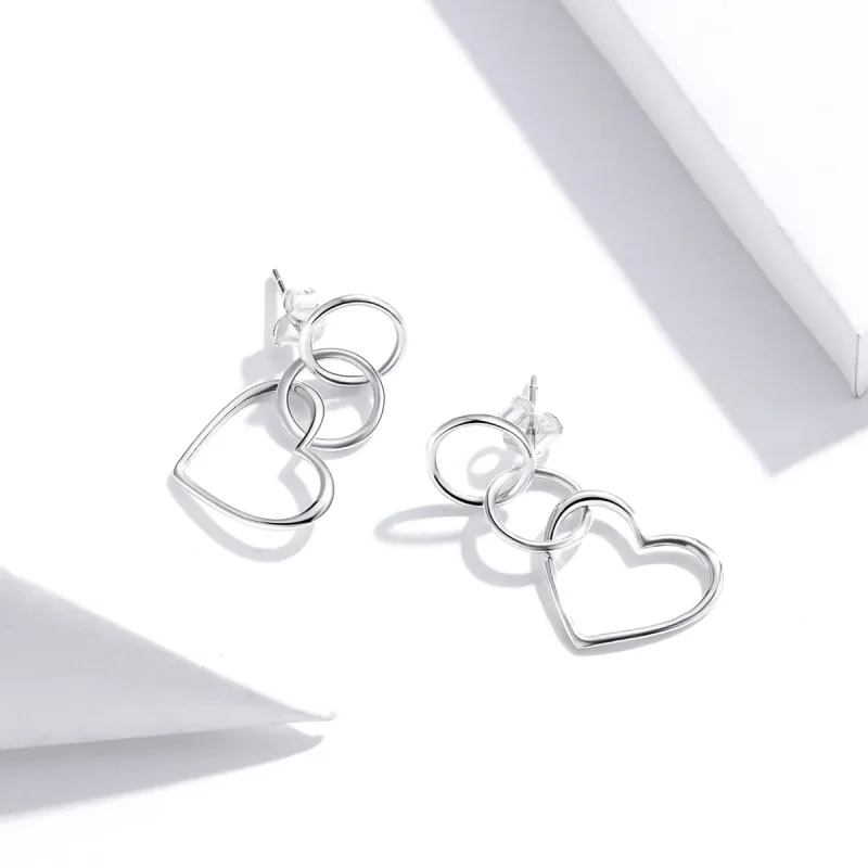 (image for) PANDORA Style Love Drop Earrings - SCE916 - View 4