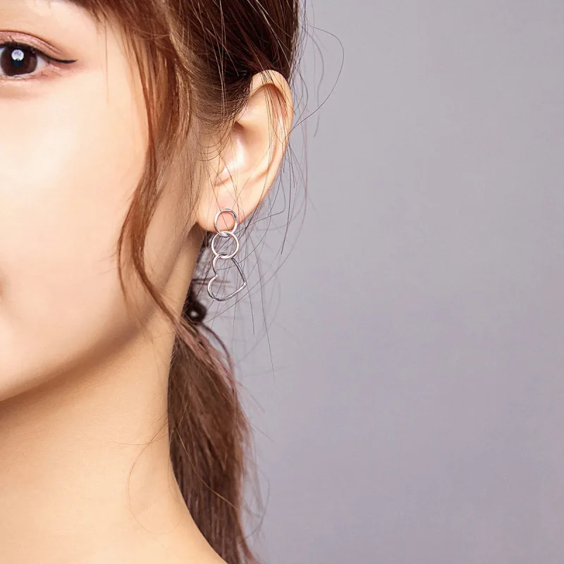 (image for) PANDORA Style Love Drop Earrings - SCE916 - View 5