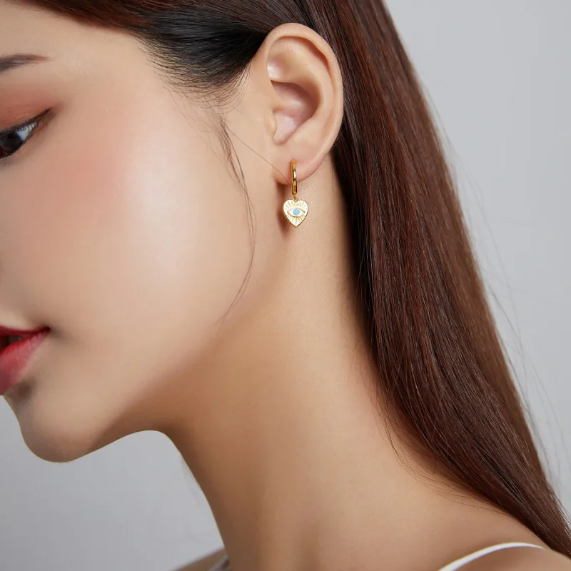 (image for) PANDORA Style Mysterious Spain - Lucky Heart Drop Earrings - SCE1141 - View 4