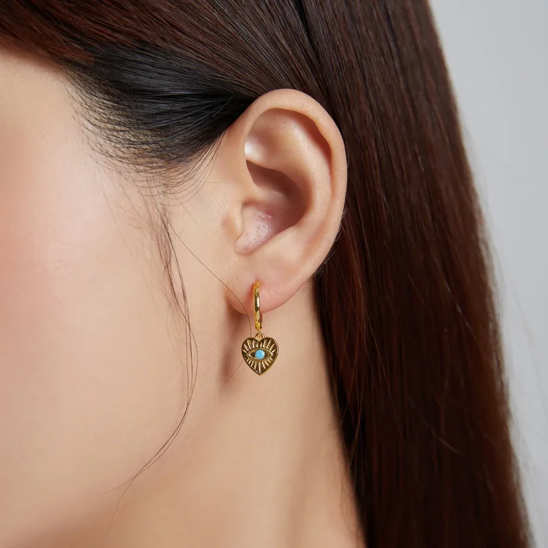 (image for) PANDORA Style Mysterious Spain - Lucky Heart Drop Earrings - SCE1141 - View 7