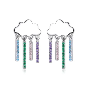 (image for) PANDORA Style Rainbow Rain Drop Earrings - BSE468
