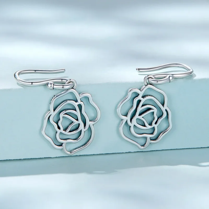 (image for) PANDORA Style Roses Drop Earrings - SCE1505 - View 2