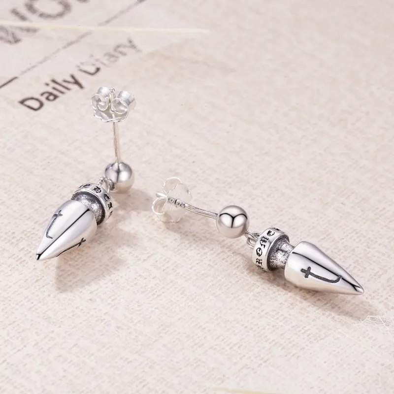 (image for) PANDORA Style Sacred Token Drop Earrings - VSE131 - View 5