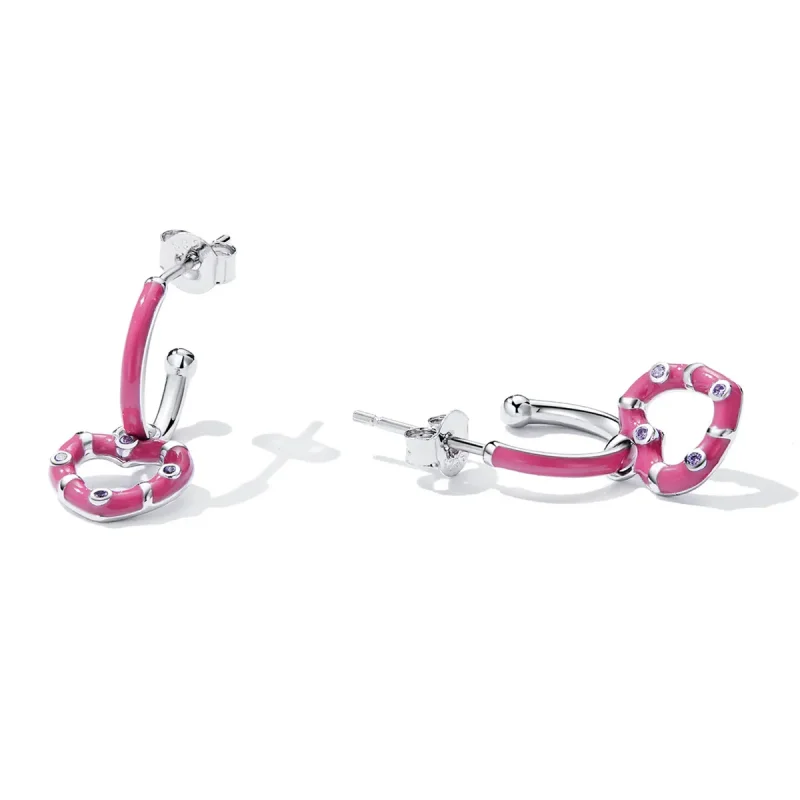 (image for) PANDORA Style Simple Love Drop Earrings - BSE596 - View 2