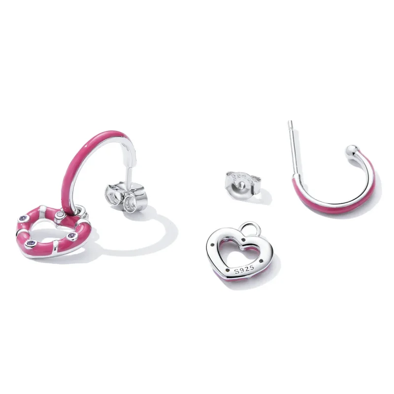 (image for) PANDORA Style Simple Love Drop Earrings - BSE596 - View 4