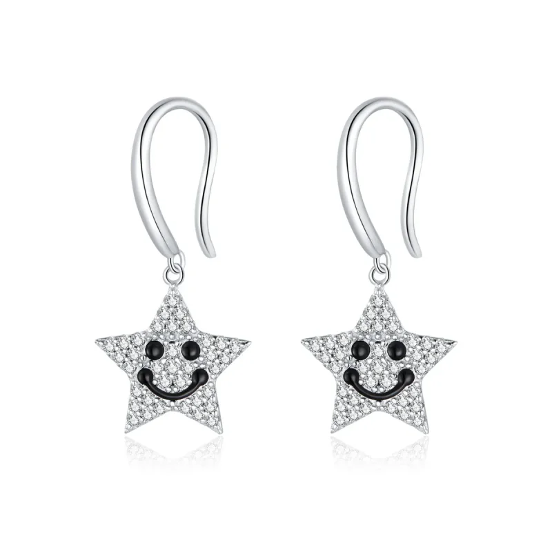 (image for) PANDORA Style Smile Star Drop Earrings - SCE946 - Product Image