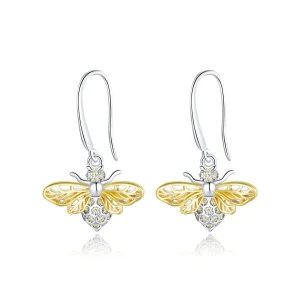 (image for) PANDORA Style Sparkle Bee Drop Earrings - BSE452