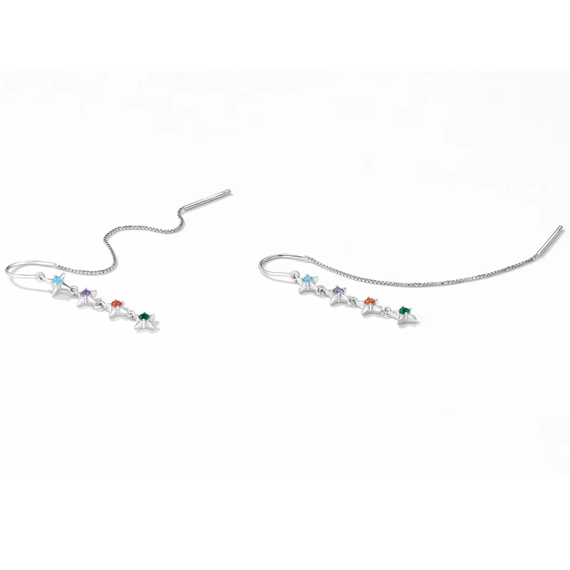 (image for) PANDORA Style Starry Zirconium Drop Earrings - SCE1420 - View 3