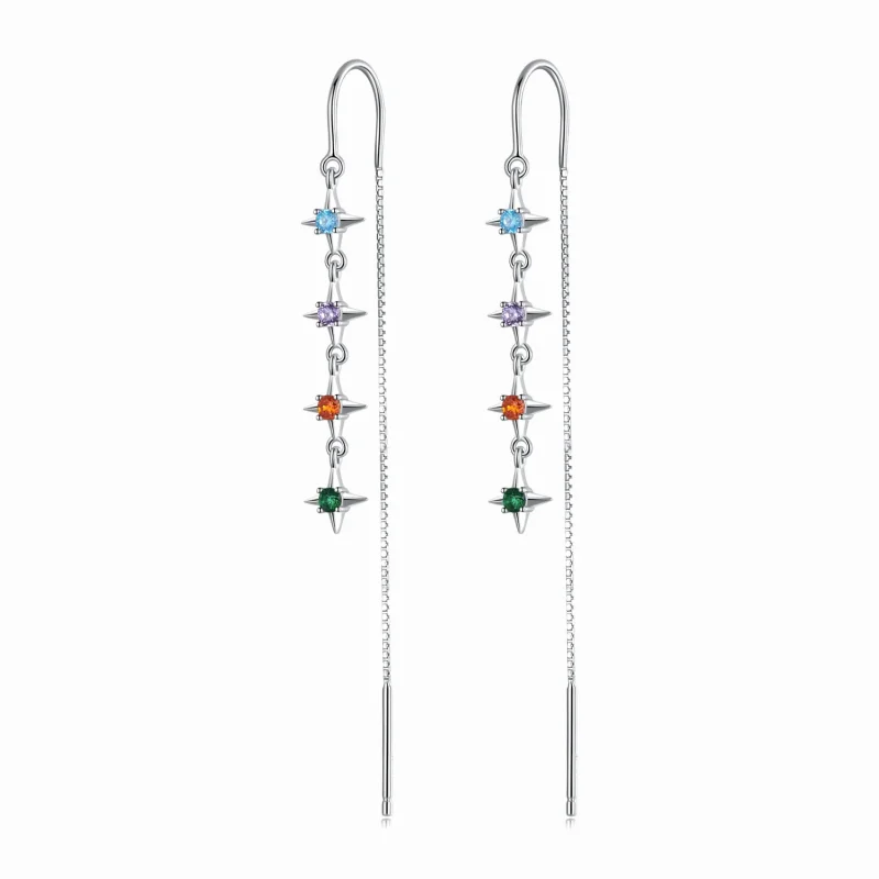 (image for) PANDORA Style Starry Zirconium Drop Earrings - SCE1420 - Product Image