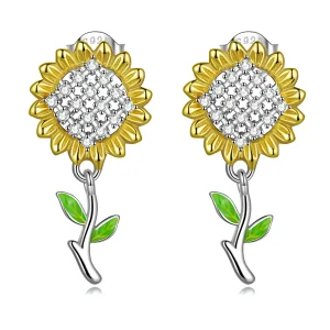 (image for) PANDORA Style Sunflower Drop Earrings - SCE1471