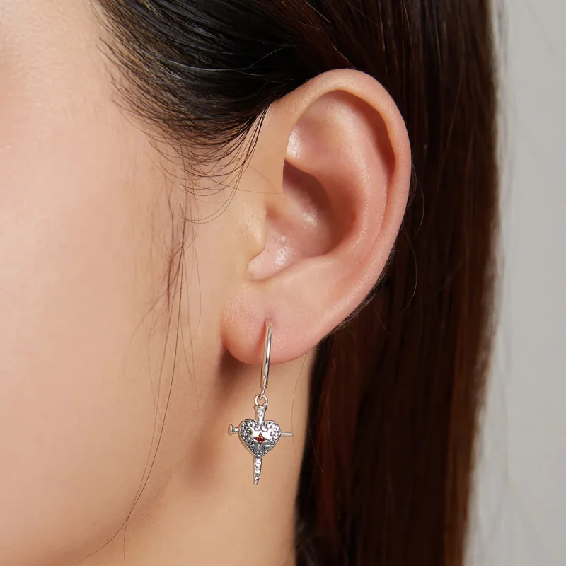 (image for) PANDORA Style Sword of Love Drop Earrings - SCE1180 - View 4