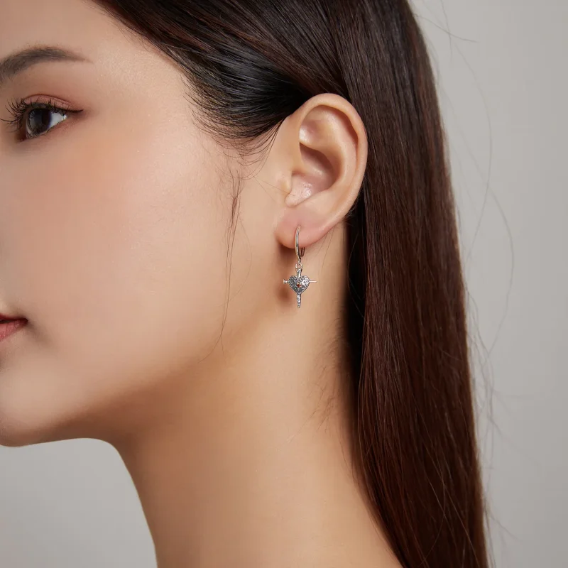 (image for) PANDORA Style Sword of Love Drop Earrings - SCE1180 - View 5