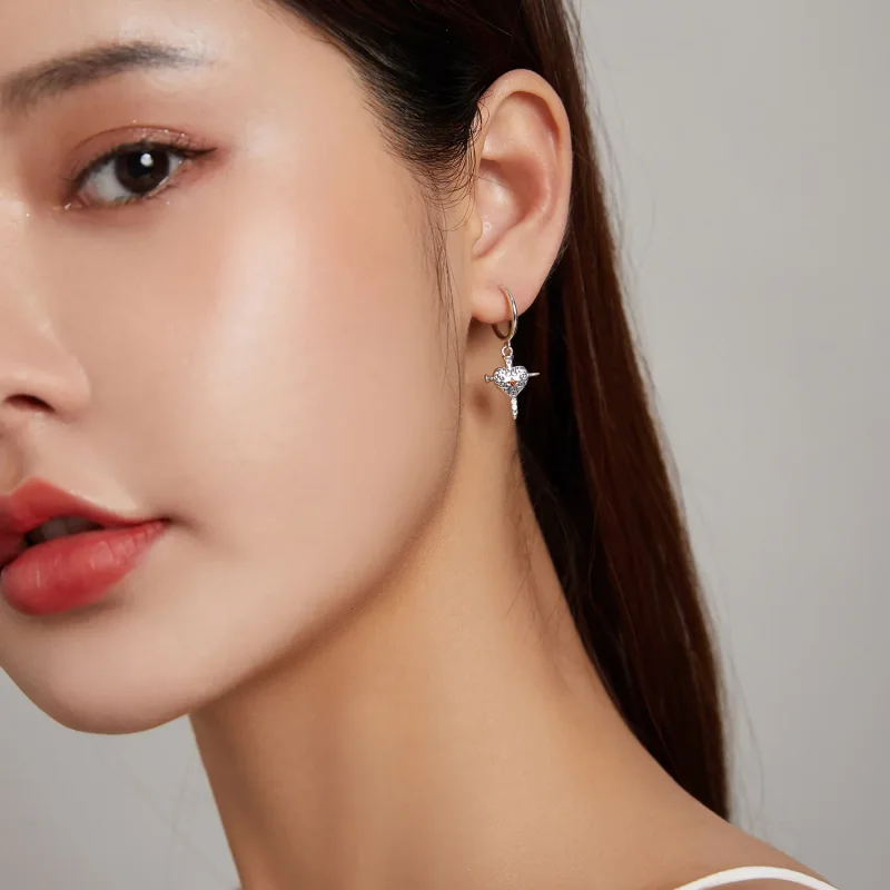 (image for) PANDORA Style Sword of Love Drop Earrings - SCE1180 - View 6