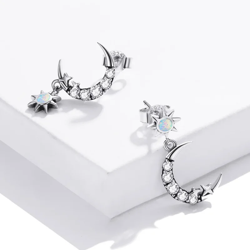(image for) PANDORA Style Wear Stars and Wear Moon Drop Earrings - SCE1239 - View 3