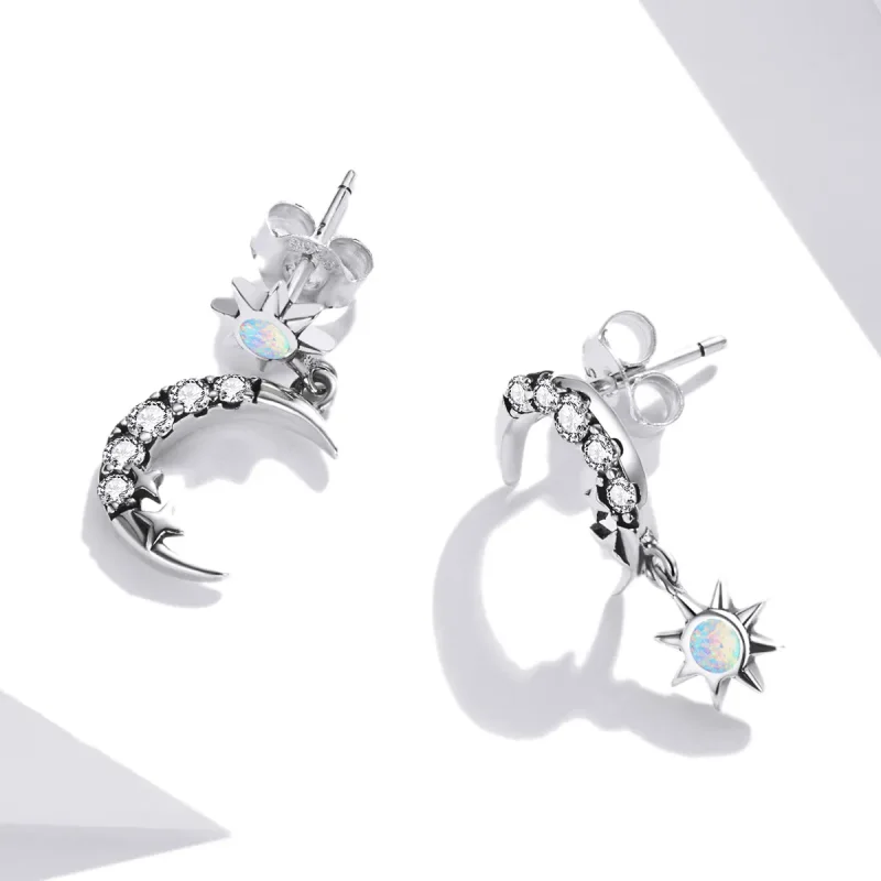 (image for) PANDORA Style Wear Stars and Wear Moon Drop Earrings - SCE1239 - View 4