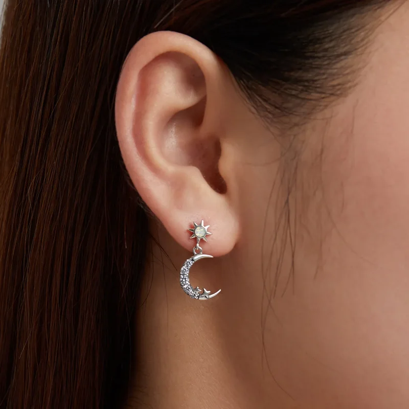 (image for) PANDORA Style Wear Stars and Wear Moon Drop Earrings - SCE1239 - View 7