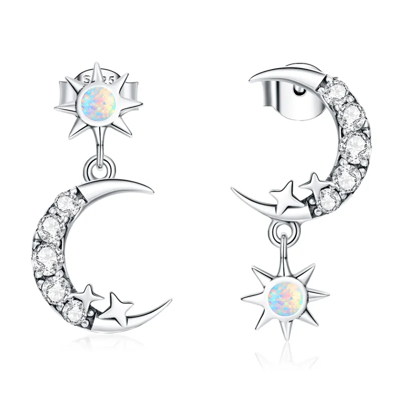 (image for) PANDORA Style Wear Stars and Wear Moon Drop Earrings - SCE1239 - Product Image
