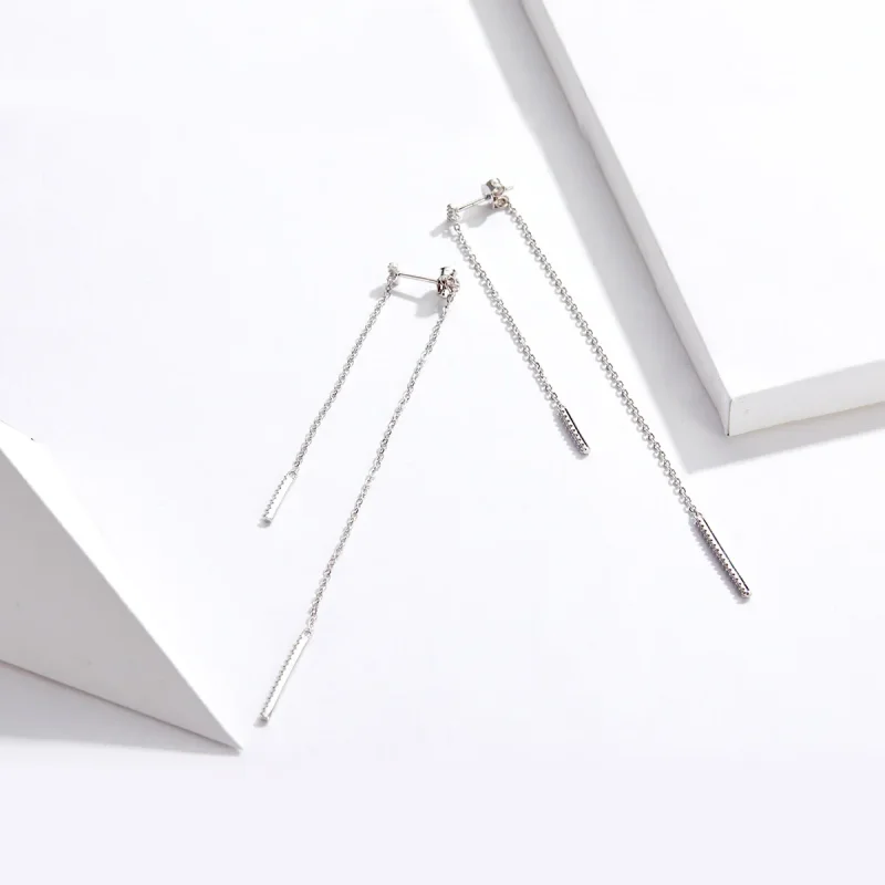 (image for) PANDORA Style Zircon Tears Drop Earrings - BSE186 - View 3