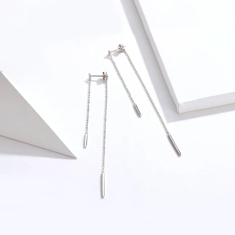 (image for) PANDORA Style Zircon Tears Drop Earrings - BSE186 - View 4