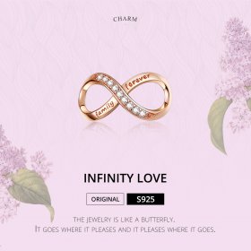 Rose Gold Infinity Charm - PANDORA Style - SCC1146-C