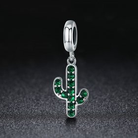 Pandora Style Silver Bangle Charm, Fresh Cactus - SCC515
