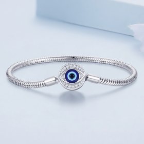 Pandora Style Devil Eye Basics Chain Bracelet - BSB122