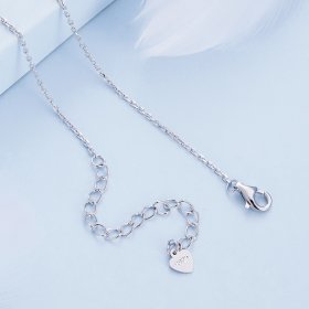 Pandora Style Moon Starburst Necklace - BSN347