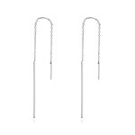Silver Elegant Line Hanging Earrings - PANDORA Style - SCE490
