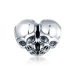 Pandora Style Silver Charm, Skulls - SCC1519