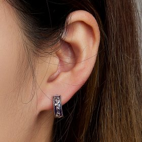 PANDORA Style Retro Pattern Stud Earrings - SCE1415