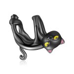 PANDORA Style Cute Black Cat Charm - BSC520