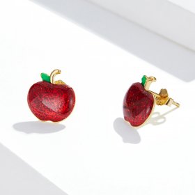 PANDORA Style Christmas Apples Stud Earrings - SCE1314