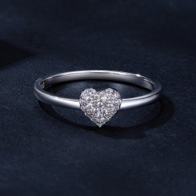 Pandora Style Heart-Shaped Ring (One Certificate) - MSR038