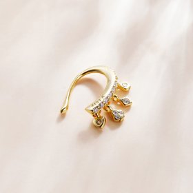 Pandora Style 18ct Gold Plated Ear Clip, My Girl - SCE1075