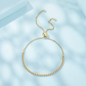 Pandora Style Affectionately Gold Plated Bracelet - SCB029-B