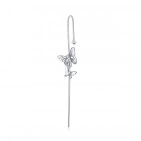 Pandora Style Silver Dangle Earrings, Stylish Ear Needles - SCE1132