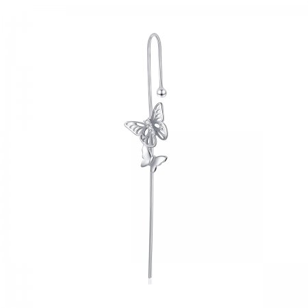 Pandora Style Silver Dangle Earrings, Stylish Ear Needles - SCE1132