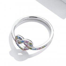 Pandora Style Knotted Heart Ring - SCR790