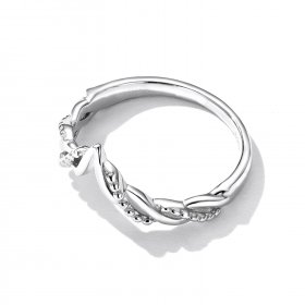 Pandora Style Tiara Wishbone Ring - BSR258