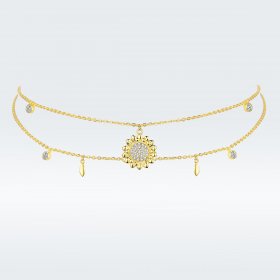 PANDORA Style Sunflower Necklace - BSN146