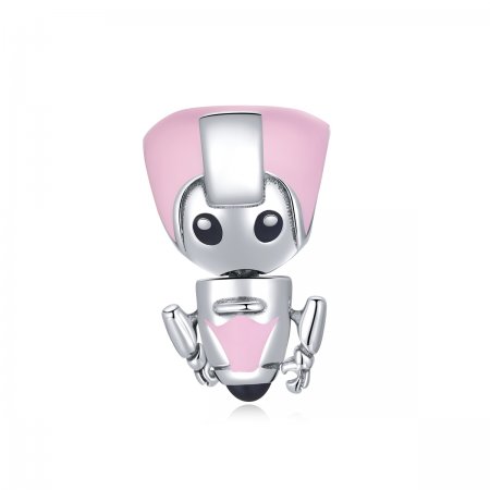 PANDORA Style Pink Baby Robot Charm - SCC1774