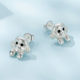Pandora Style Teddy Studs Earrings - SCE1631