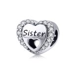Silver Sister Charm - PANDORA Style - SCC1141