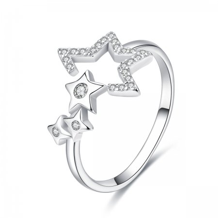 Silver Star\'s Waitting Ring - PANDORA Style - SCR452