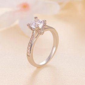 Pandora Style Exquisite Moissanite Wedding Ring - MSR026